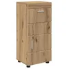 Image de Meuble de salle de bain moderne - vidaXL - Chêne artisanal - 37x315x82 cm - Rangement spacieux - Bois multicouche
