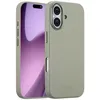 Image de Coque adapté à Apple iPhone 17 - Accezz Coque arrière en cuir avec MagSafe - Gris
