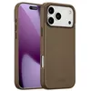 Image de Coque adapté à Apple iPhone 17 Pro Max - Accezz Coque arrière en cuir avec MagSafe - Brun foncé
