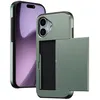 Image de Coque adapté à Apple iPhone 17 - imoshion Coque arrière avec porte-cartes - Vert