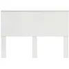 Image de Tête de lit en bois dingénierie - vidaXL - Blanc brillant - 143x7x100 cm - 140 cm - Design contemporain