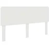 Image de Tête de lit moderne - vidaXL - Blanc - Bois dingénierie - 203x3x100 cm - Durable - Facile à nettoyer - Usage intérieur