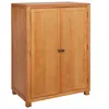 Image de Armoire moderne en bois dingénierie - vidaXL - 80x50x115 cm - Marron - Chêne massif - Grand espace de stockage