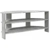 Image de Meuble TV dangle moderne - vidaXL - Gris Béton - Bois dingénierie - 102x405x45 cm - Finition mate