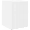 Image de Meuble TV mural en bois - vidaXL - Blanc - 30x31x40 cm - Porte pendulaire à 90° - Étagère intégrée - Montage mural
