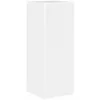 Image de Meuble TV mural moderne - vidaXL - Blanc brillant - Bois dingénierie - 30x31x80 cm - Porte pivotante à 90° - 3 étagères