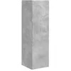 Image de Meuble TV mural moderne - vidaXL - Bois dingénierie - Béton - 30x31x100 cm - 1 porte pivotante à 90° - 3 étagères