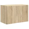 Image de Meuble TV mural - vidaXL - Chêne Sonoma - 595x31x40 cm - Bois dingénierie - 2 portes - 1 étagère - Rangement mural