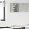 Image de vidaXL Armoire suspendue avec stockage Gris béton 30 x 295 x 40 cm 884413