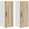Image de Meuble mural de cuisine - vidaXL - Chêne sonoma - Bois dingénierie - 30x31x80 cm - 6 étagères - 2 portes