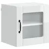 Image de Armoire de cuisine murale - vidaXL - Blanc brillant - 40x31x40 cm - Bois dingénierie - Poids maximal 60 kg - Durable