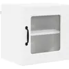 Image de Armoire de cuisine murale - vidaXL - Blanc - Bois dingénierie - 40x31x40 cm - 1 étagère - 1 porte à charnières