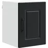 Image de Armoire de cuisine murale - vidaXL - Bois dingénierie - Noir - 30x31x40 cm - 1 étagère - 1 porte - Montage mural