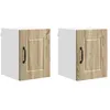 Image de Armoire de cuisine murale - vidaXL - Chêne Sonoma - Bois dingénierie - 30x31x40 cm - 2 étagères - 2 portes à charnières