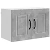 Image de Armoire de cuisine murale - vidaXL - Gris béton - 60x31x40 cm - Bois dingénierie - 2 étagères - 2 portes à charnières