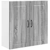 Image de Armoire de cuisine murale - vidaXL - Gris Sonoma - 80x31x80 cm - Bois dingénierie - 3 étagères - 2 portes à charnières