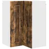 Image de Armoire de cuisine murale - vidaXL - Chêne fumé - Bois dingénierie - 57x57x80 cm - 3 étagères - 2 portes à charnières