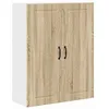 Image de Meuble mural de cuisine - vidaXL - Chêne sonoma - 80x31x100 cm - Bois dingénierie - 3 étagères - 2 portes