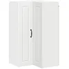 Image de Armoire de cuisine murale - vidaXL - Blanc - Bois dingénierie - 57x57x100 cm - 3 étagères - 2 portes à charnières