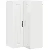 Image de Armoire de cuisine murale - vidaXL - Blanc brillant - Bois dingénierie - 57x57x100 cm - 3 étagères