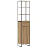 Image de Cabinet de salle de bain - vidaXL - Chêne Artisan - 40x30x180 cm - Bois dingénierie - Design rectangulaire - Durable