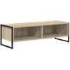 Image de Meuble TV industriel - vidaXL - 100 x 365 x 305 cm - Sonoma - Bois dingénierie - Pieds en acier