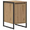 Image de Table de chevet industrielle - vidaXL - Chêne Artisan - Bois dingénierie - 395x30x50 cm - Pieds en acier