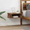Image de Table de chevet - VIDAXL - Lot de 2 - Bois ancien - Bois dingénierie - Rangement intégré