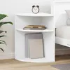 Image de Table dappoint - VIDAXL - 397 x 397 x 60 cm - Blanc - Bois dingénierie - Rectangulaire
