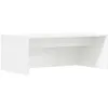 Image de Bureau mural en bois dingénierie - vidaXL - Blanc - 80x45x30 cm - Design moderne - Gain de place