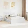 Image de vidaXL Cadre de lit avec tête de lit Blanc 160 x 200 cm Pin massif 3411720