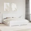 Image de vidaXL Cadre de lit avec tiroir Blanc 180 x 200 cm Bois dingénierie 3412749