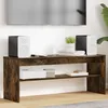 Image de VIDAXL Meuble TV chêne fumé 100 x 30 x 40 cm - Bois dingénierie contemporain