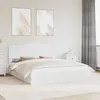 Image de Lit de rangement en bois dingénierie - vidaXL - Blanc - 206x183x100 cm - 180x200 cm - Cadre à lattes - Avec tiroir