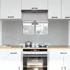Image de vidaXL Crédence de cuisine 2 pcs Gris clair 80 x 60 cm verre trempé 3415451