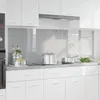 Image de vidaXL Crédence de cuisine 2 pcs Gris clair 90 x 60 cm verre trempé 3415454