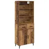Image de Buffet haut en bois dingénierie - vidaXL - 695x34x180 cm - Bois ancien - Avec tiroir - Avec 2 portes