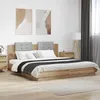 Image de vidaXL Cadre de lit avec tête de lit Chêne artisanal 180 x 200 cm 3416335