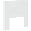 Image de Tête de lit moderne avec LED - vidaXL - Blanc - Bois dingénierie - 100x16 5x103 5 cm - Éclairage LED multicolore