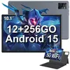 Image de Tablette Android 15 12 Go RAM + 256 Go ROM(1To Extensible) Tablette 101 Pouces Octa-Core WiFi6 -Gris+clavier