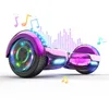 Image de Hoverboard 6.5 Pouces avec Bluetooth et LED - RCB - Cadeau Parfait pour les Enfants Rose Chromé