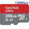 Image de Sandisk ultra Micro SD SDXC 256Go 256GB 256g TF carte 150MB/S Classe 10 U1 A1 Adaptateur SD inclus