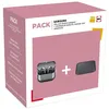 Image de Pack Ecouteurs intra auriculaires sans fil Samsung Galaxy Buds 3 avec réduction de bruit Argent + Chargeur sans fil rapide 15