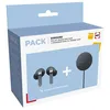 Image de Ecouteurs intra-auriculaires sans fil - SAMSUNG - Buds4 Pro - Réduction de bruit active - Noir - Pad induction 25W
