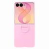 Image de Coque et étui téléphone mobile Samsung magnétique en silicone avec anneau Violet pour Galaxy Z Flip 8