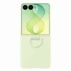 Image de Coque et étui téléphone mobile Samsung magnétique en silicone avec anneau Vert pour Galaxy Z Flip 8