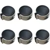 Image de 6 Pièces Boutons Four Cuisinière Cuisinière à Gaz Boutons Alliage Universel Mode Interrupteur à 45 degrés Noir Bouton Gaz 8 mm