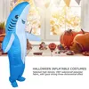 Image de Costume gonflable innovant de tissu de polyester imperméable 190T pour la fête de Halloween de festivals(Forme de requin bleu X128 )