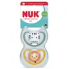 Image de Nuk 2 Sucettes Perfect Match Air 18-36m Zèbre/Lion