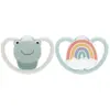 Image de Nuk 2 Sucettes Perfect Match Air 0-6m Grenouille/Ours